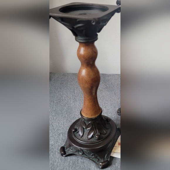 Vintage Solid Bronze Candle Holder - Picture 4 of 5